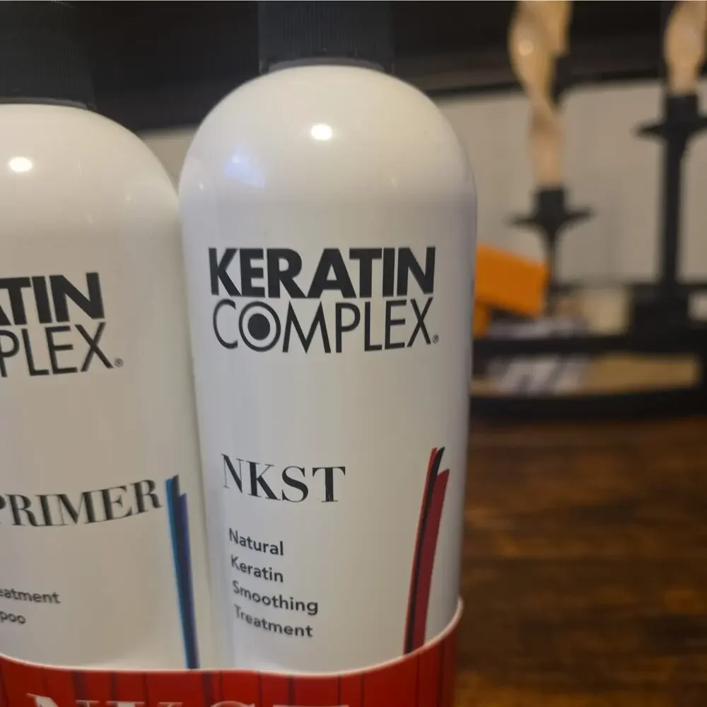 Keratin Complex KC Primer Shampoo + NKST Keratin Smoothing Treatment Set 16 oz